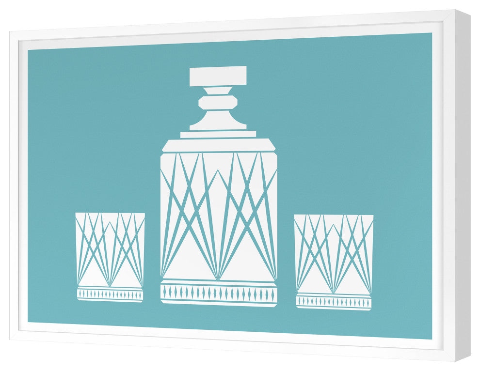 A Gentleman's Drink Fine Art Print, White, 24"x32"