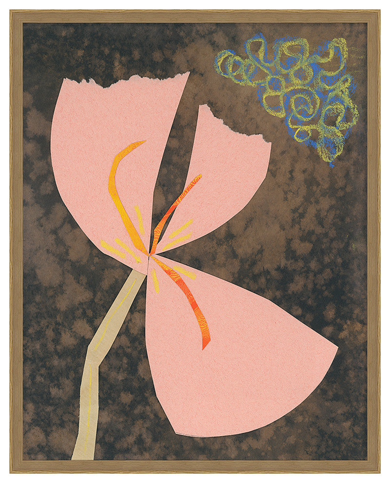 Flower Collage 5 Fine Art Print, Oak, 46"x36"