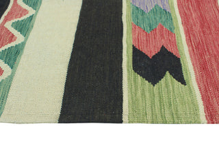 Modern Flatweave Violeta Ivory/Black Rug, 6'6x10'0