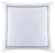 Embroidered Border Euro Sham, 27"x27", Grey