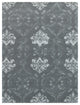 8" X10" X 0.5" Gray Wool Area Rug
