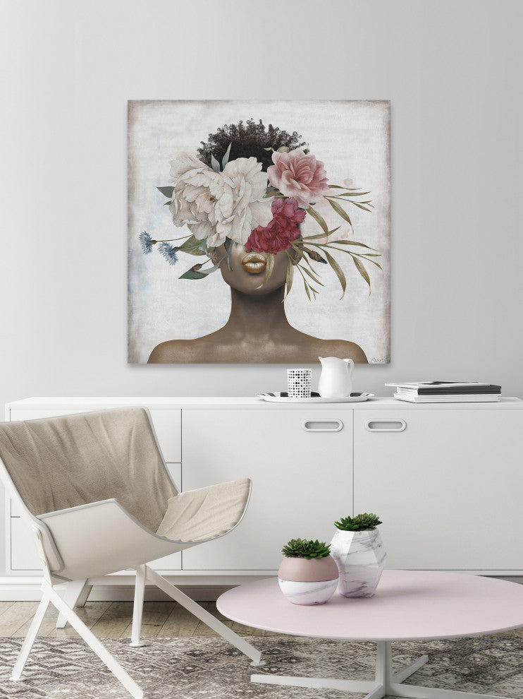 "Just Kiss Me" Painting Print on Wrapped Canvas, 12x12