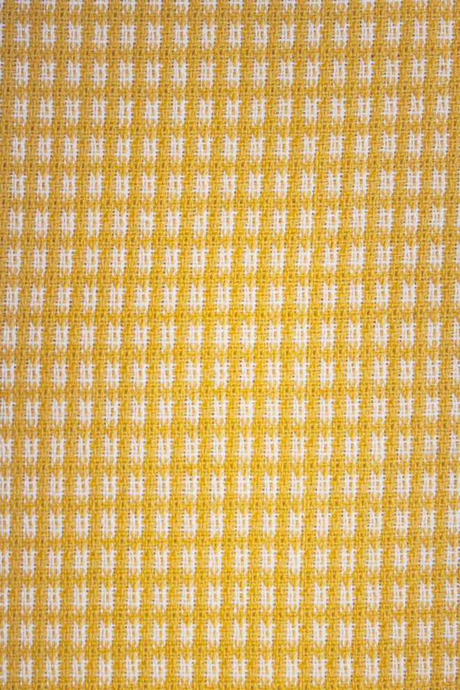 Homespun Fringed 100% Cotton Tablecloth, Gold, 52"x70"