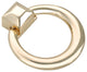 Utopia Alley Anello Ring Cabinet Pull, 1.6"x1.9", Polished Gold, 10 Pack