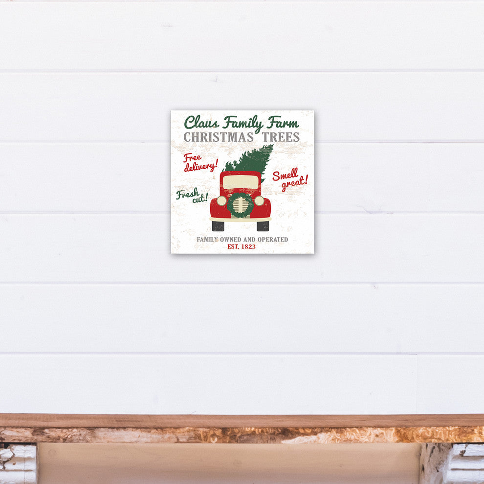 Claus Family Farm 12x12 Canvas Wall Art