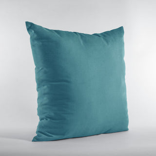 Sky Blue Solid Shiny Velvet Luxury Throw Pillow, Double sided 20"x30" Queen