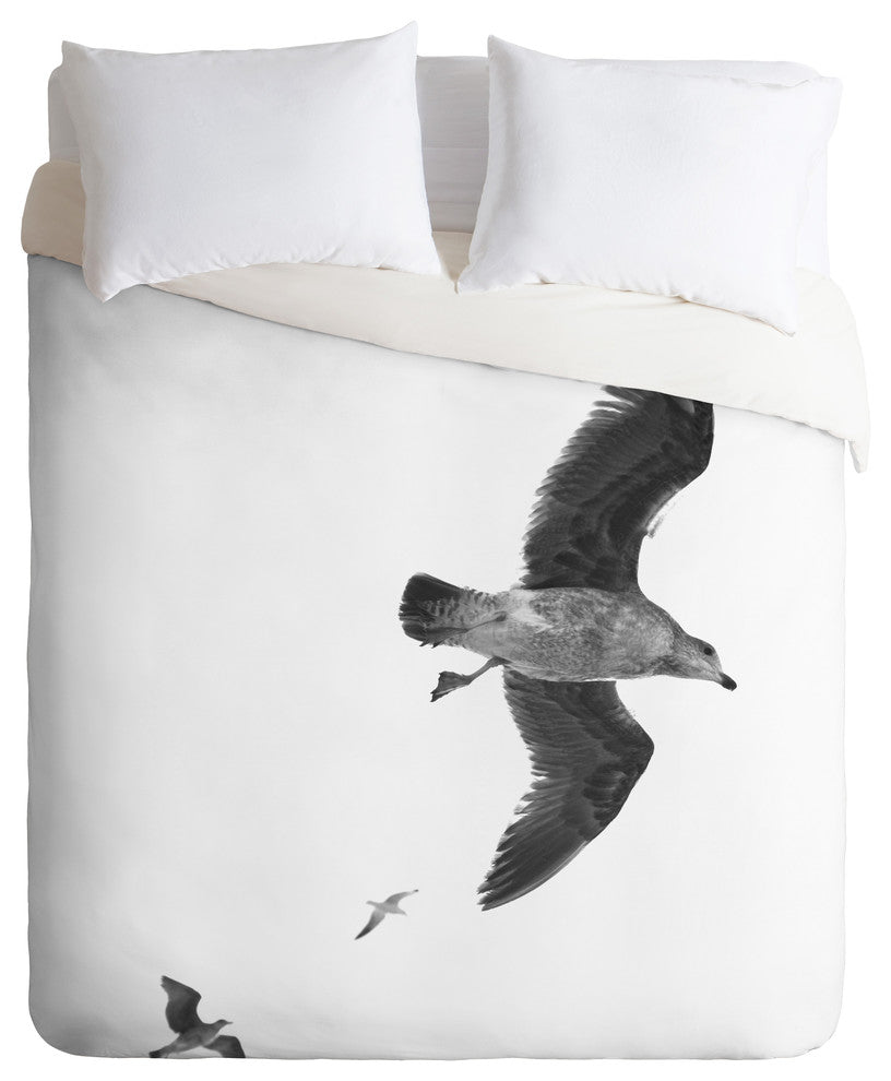 Lisa Argyropoulos Flight of Fancy Monochrome Duvet Cover Set, King