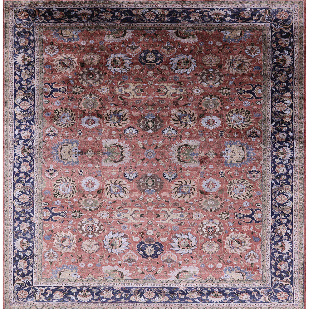 Ahgly Company Indoor Square Mid-Century Modern Area Rugs, 7' Square