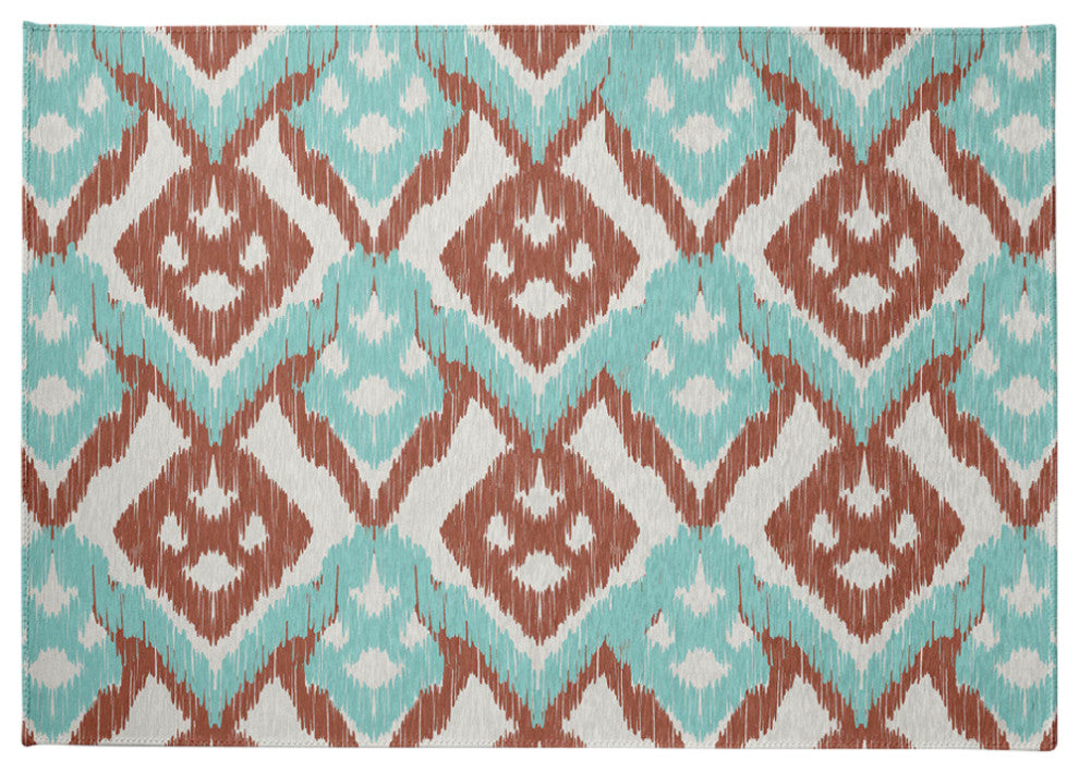 Hipster Spring Chenille Rug, Light Blue, 5'x7'