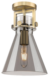 Innovations Newton Cone 1 8" Flush Mount Brushed Brass