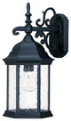 Petite Matte Black Domed Hanging Lantern Wall Light