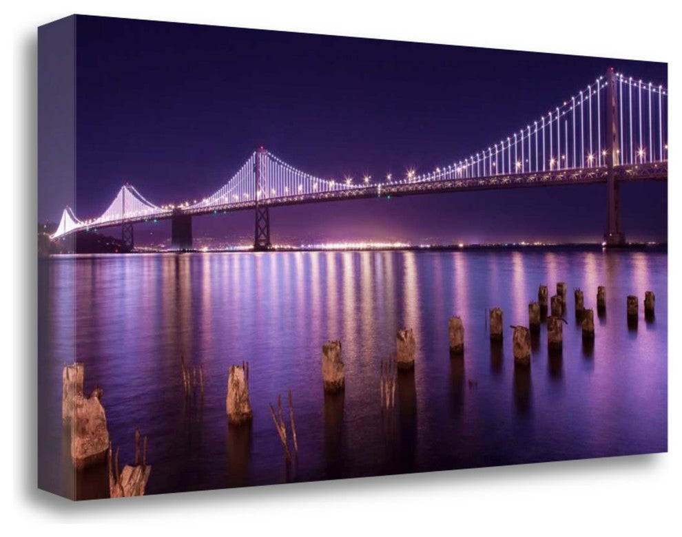 "The Bay Lights" By Greg Linhares, Giclee Print on Gallery Wrap Canvas