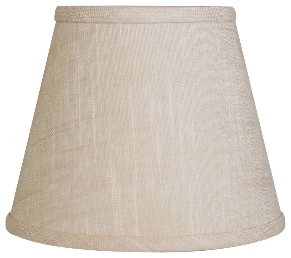 8" Light Wheat Hardback Empire Linen Lampshade