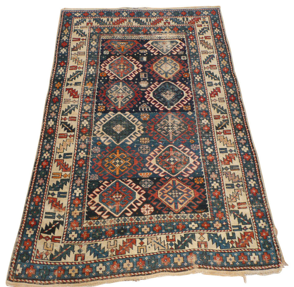 3'6x5'6 Antique Kazak Rug