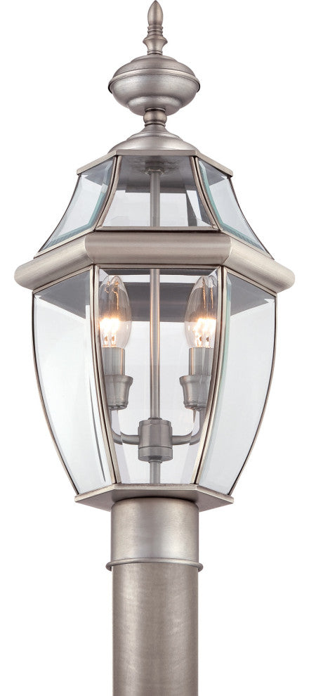 Quoizel NY9042 Newbury 2 Light 21" Tall Post Lantern - Medici Bronze
