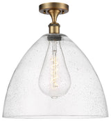Innovations 516-1C-BB-GBD-164-LED 1 Light Semi-Flush Mount, Brushed Brass