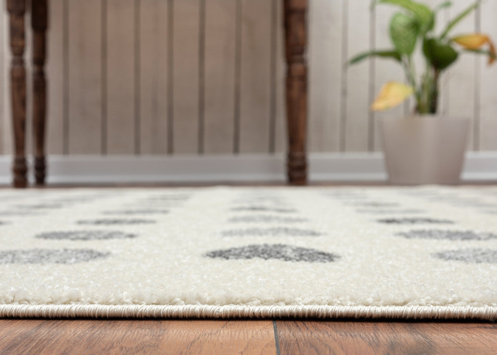 Abani Casa CAS130A Geometric Dot Area Rug