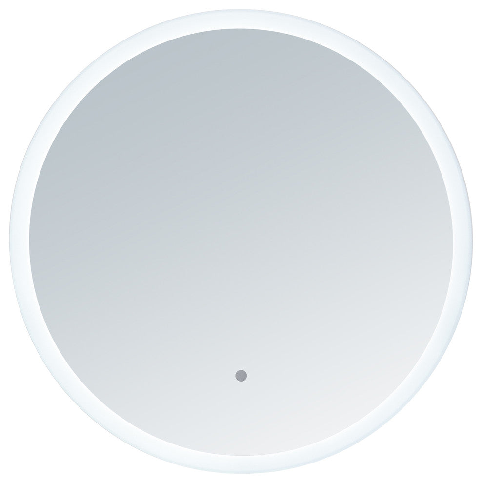 Round Electric LED Mirror With Surrounding Lights, 36 X 36