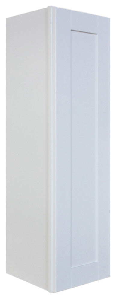Shaker Hill Series Single Door Kitchen Wall Cabinet With Soft Close, 12"x42"