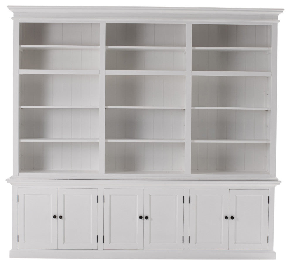 Classic White Triple-Bay Hutch Unit