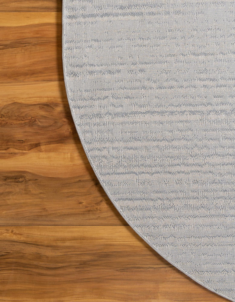 Unique Loom Oasis Calm Area Rug, Gray, 5' 0 X 8' 0 Oval