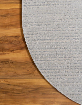 Unique Loom Oasis Calm Area Rug, Gray, 5' 0 X 8' 0 Oval