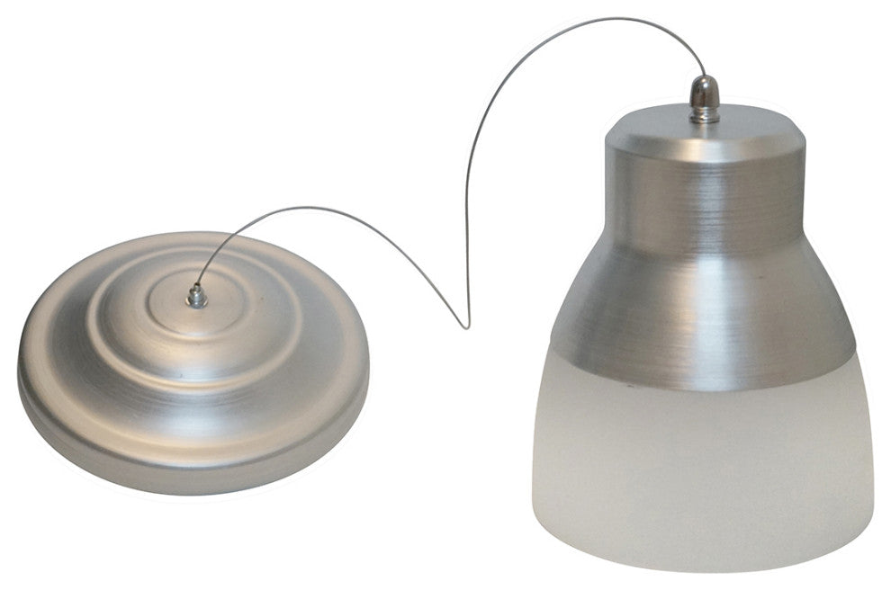 Glass Pendant Light with Remote - Nickel (4/cs)