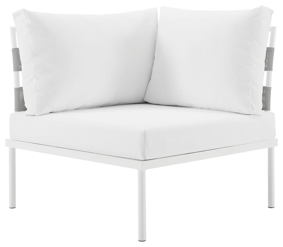 Harmony Outdoor Patio Aluminum Corner Sofa