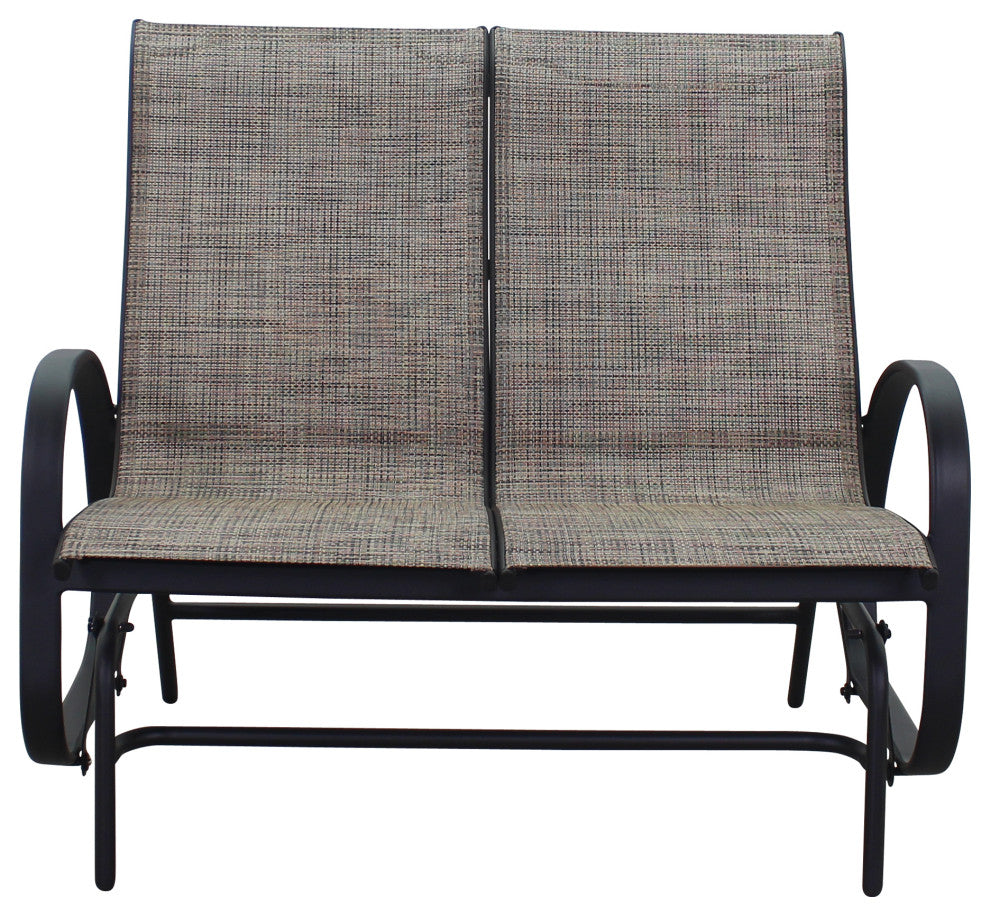 Courtyard Casual Santa Fe 6-Piece Loveseat Glider Set, Reclining Chairs, Java