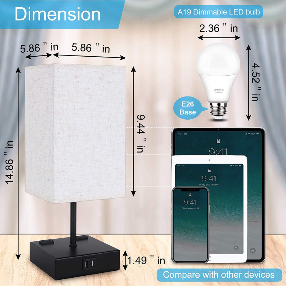 Touch Lamp for Bedroom