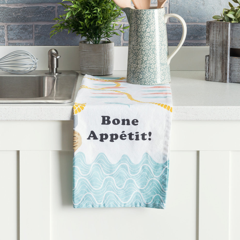 Nautical Dogs Kitchen Tea Towels, Pug
