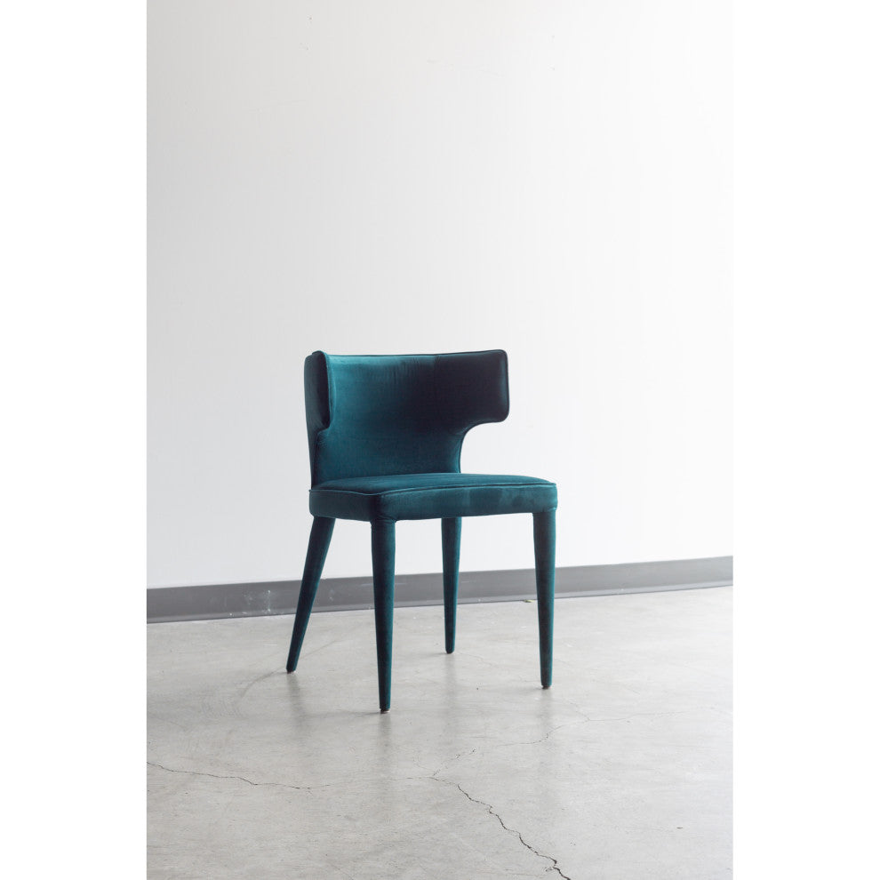 Art Deco Jennaya Dining Chair Teal - Blue