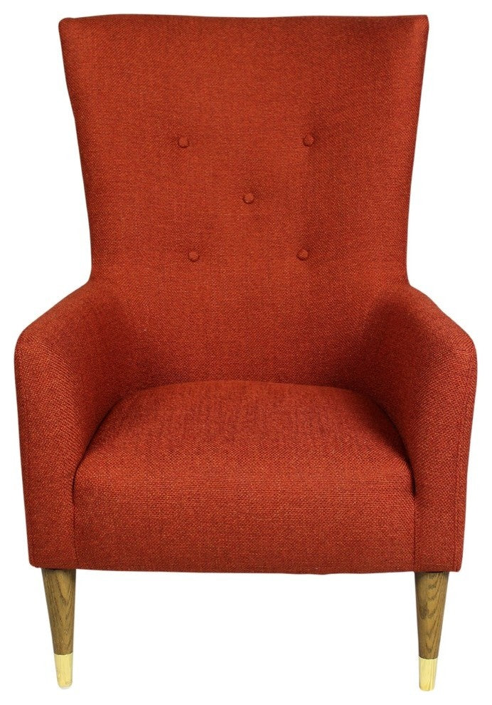 Adams Lounge Chair, Tangerine