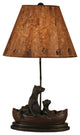 Riverwood Bear Family, Canoe Table Lamp