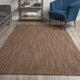 Monaco Sisal MC100 Chocolate 4' x 4' Square Rug
