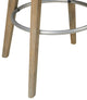 Madison Park Pearce Swivel Upholstered Counter Stool, Teal, 30" Bar Stool