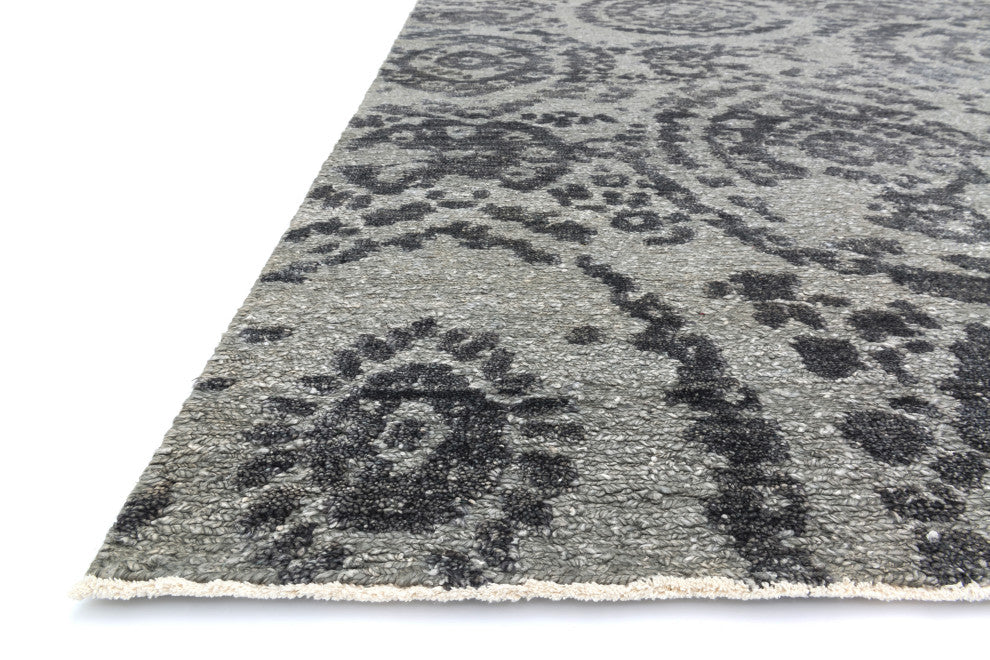 Gray Indigo Hand-knotted Cyrus Area Rug by Loloi, 5''6"x8''6"