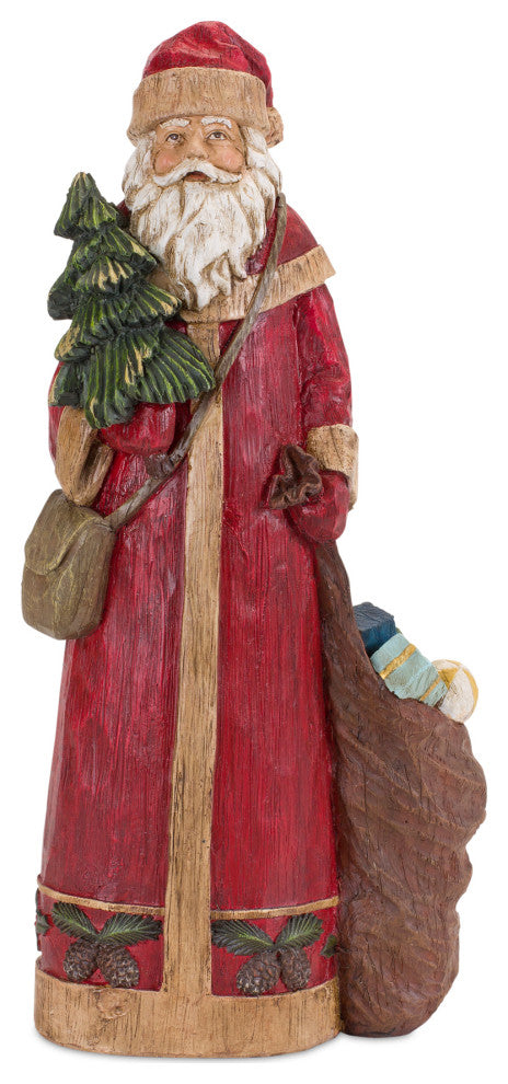 Santa Figurine, 2-Piece Set