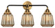 288-3W-BAB-G146 Chatham 3 Light 24" Bath Vanity Light, Black Antique Brass