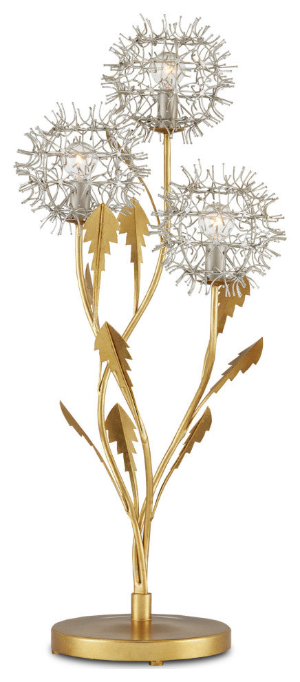 Dandelion Silver and Gold Table Lamp
