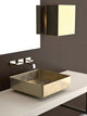 Pert Luxe Vessel Sink, Gold Leaf