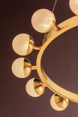 Corbett Lighting 484-30 Linus 30"W Ring Chandelier - Vintage Brass