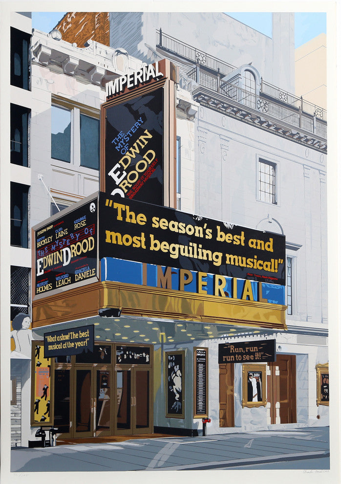 Charles Ford "Imperial Theater Edwin Drood" Silkscreen