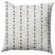 Jodhpur Stripe Decorative Throw Pillow, Dark Cobalt Blue, 16"x16"