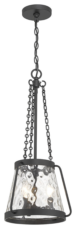 Crawford 3-Light Pendant, Matte Black, Matte Black