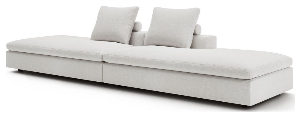 Lucerne Modular Chaise, Ashen Fabric, Ashen Fabric, Set05-2pc