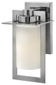 Hinkley Colfax Outdoor Small Wall Mount Lantern, Polished Stainless Steel