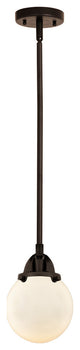 Beacon Mini Pendant, Oil Rubbed Bronze, Matte White, Matte White