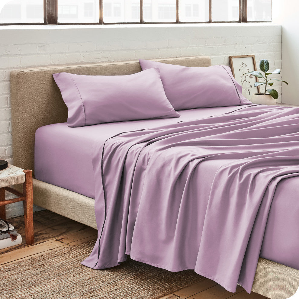 Bare Home 1800 Microfiber Sheet Set, Lavender, Split King