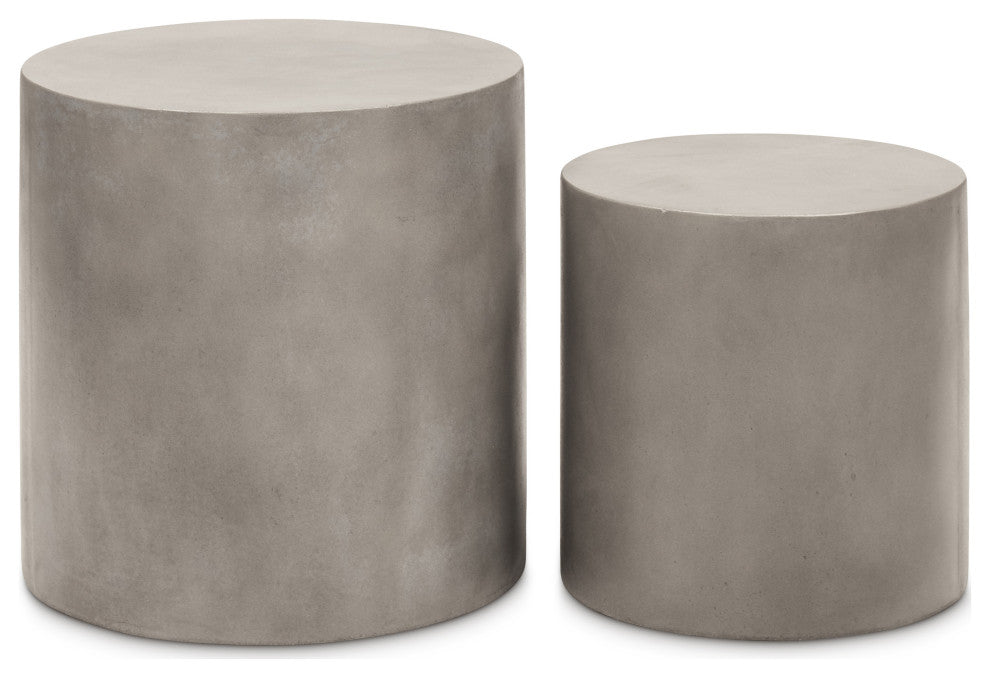 Una Pedestal, Set of 2, Dark Gray